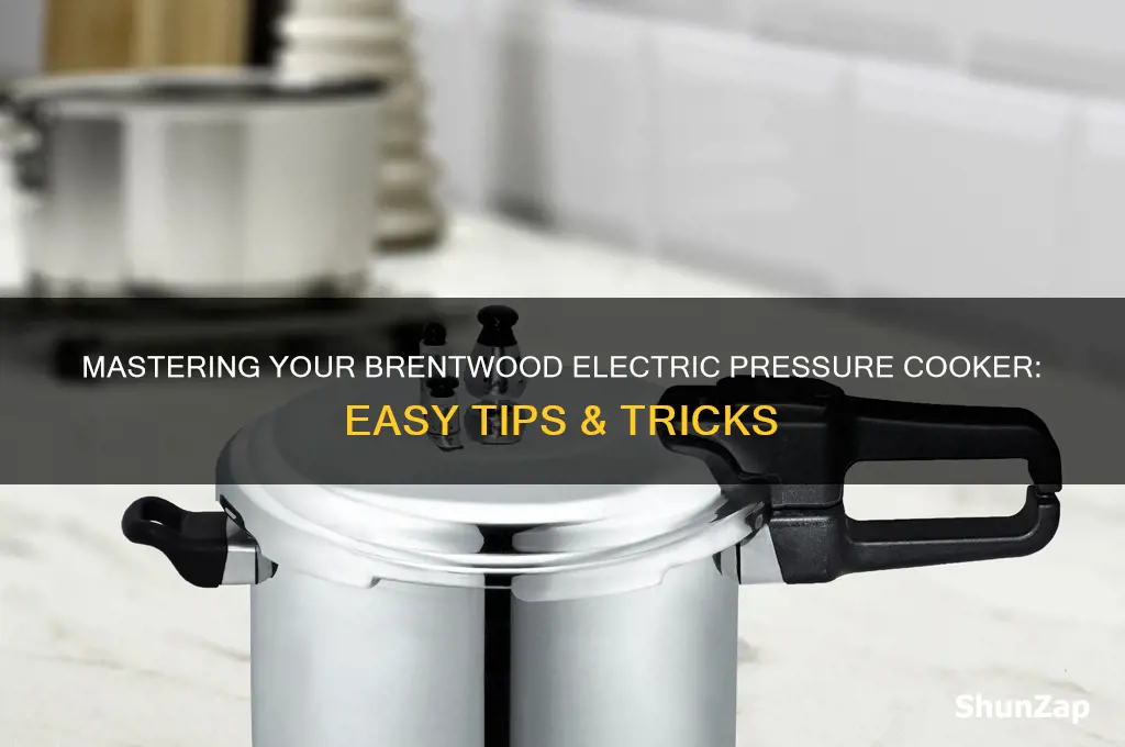 how to use a brentwood electric pressure cooker