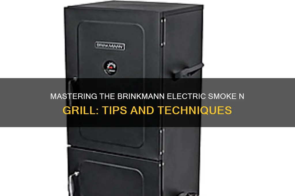 how to use a brinkmann electric smoke n grill