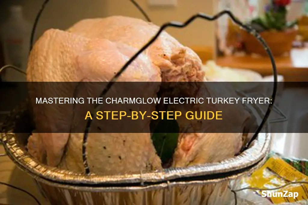 how to use a charmglow electric turkey fryer