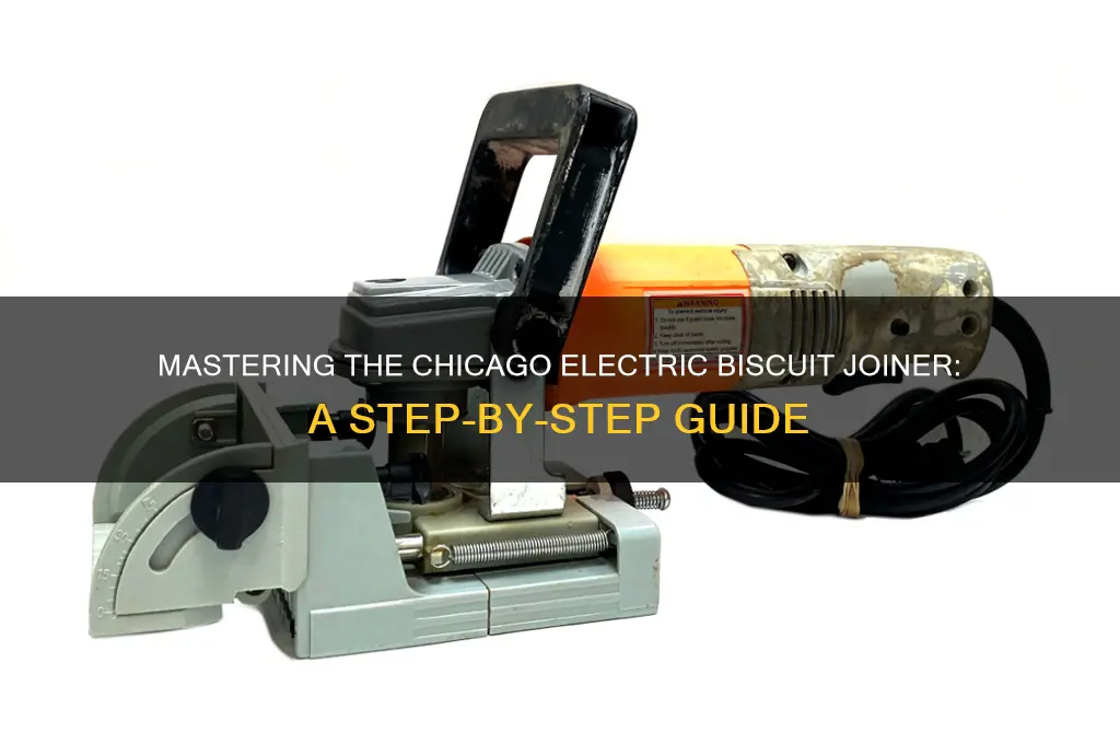 how to use a chicago electric biscuit joiner