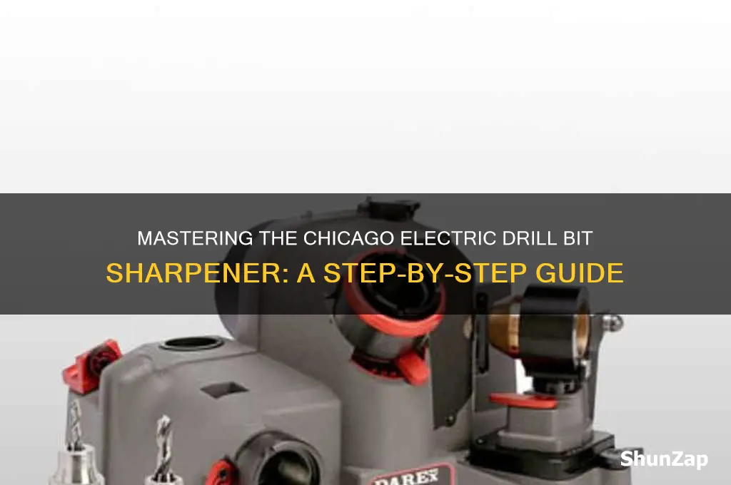 how to use a chicago electric drill bit sharpener