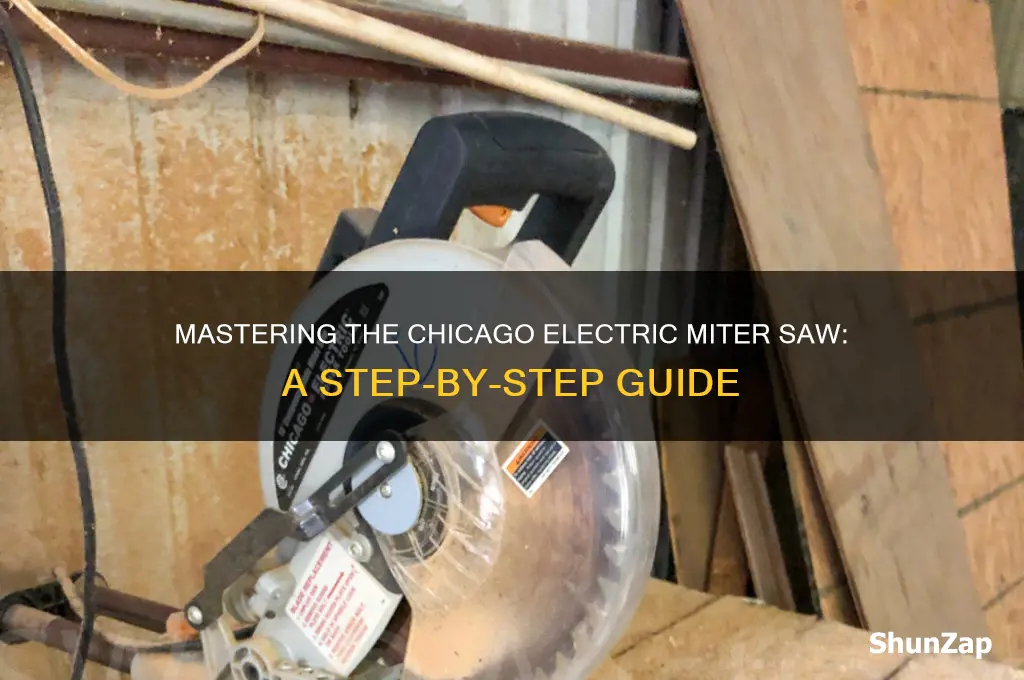 how to use a chicago electric miter saw