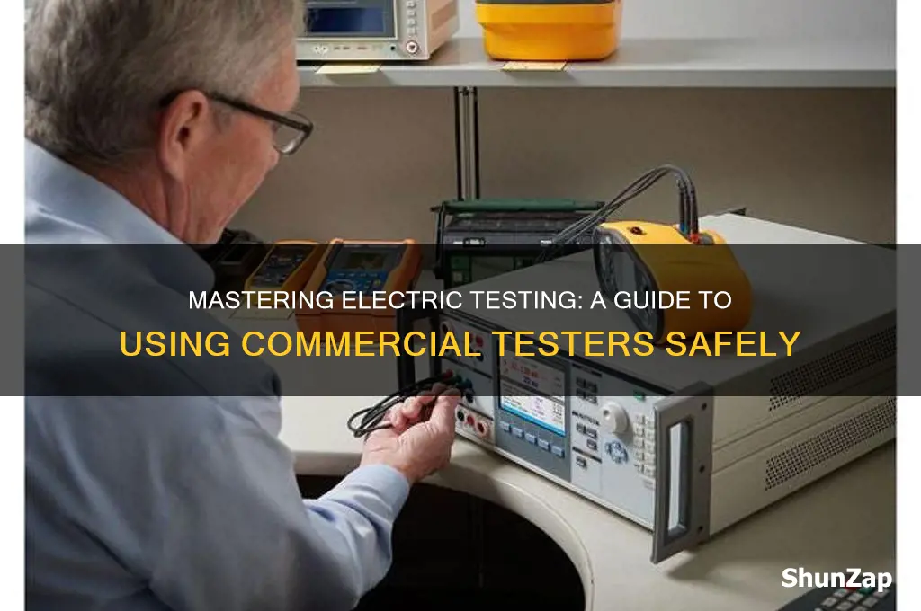 how to use a commercial electric tester