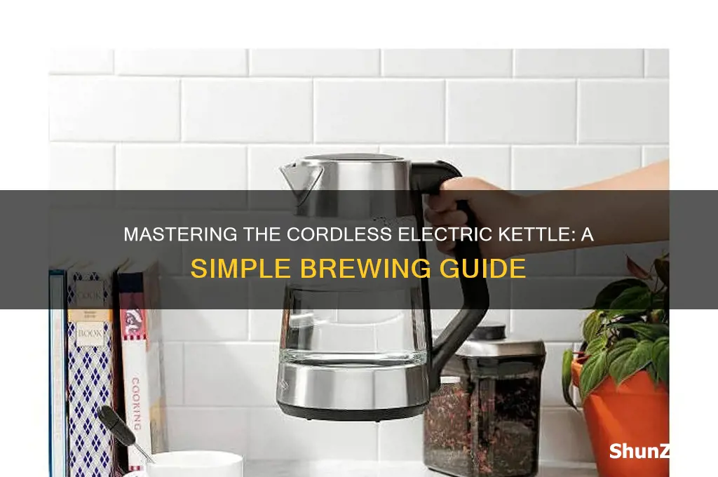 how to use a cordless electric kettle