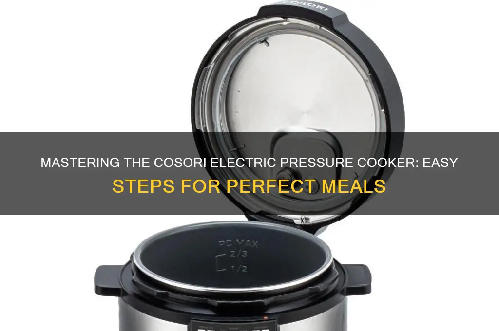 how to use a cosori electric pressure cooker