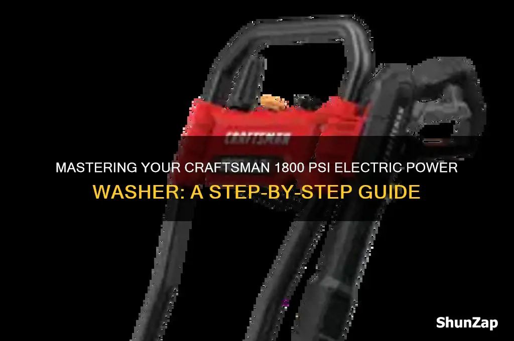 how to use a craftsman electric power washer 1800 psi