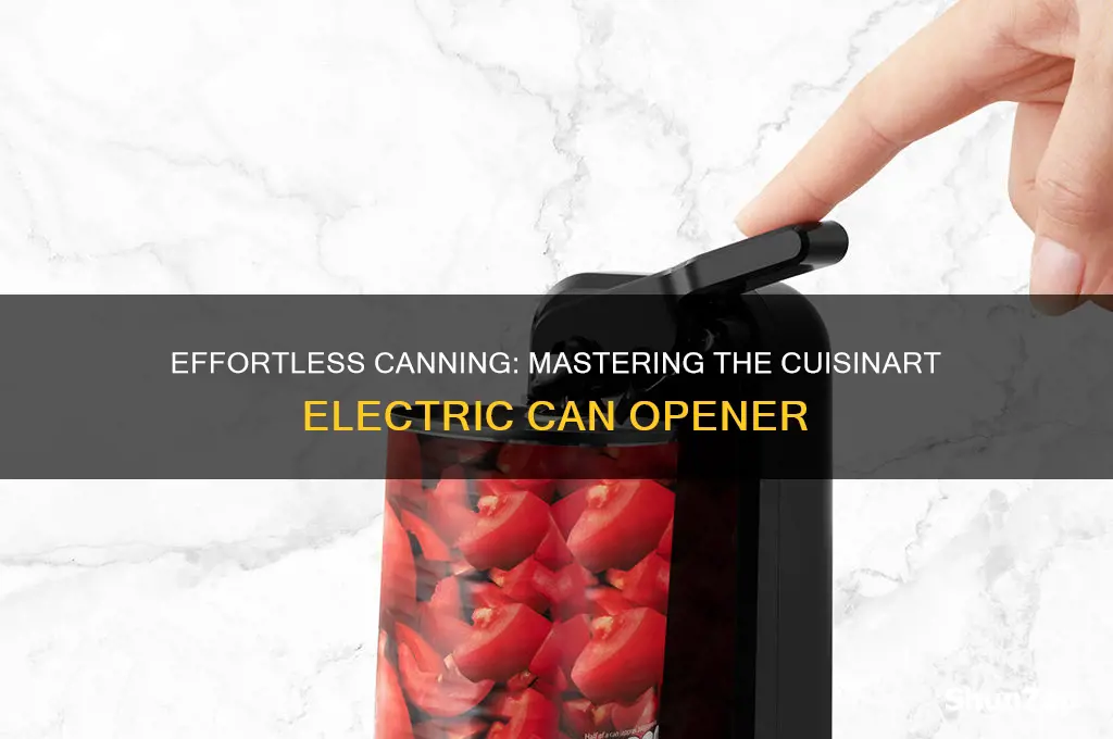 how to use a cuisinart electric can opener