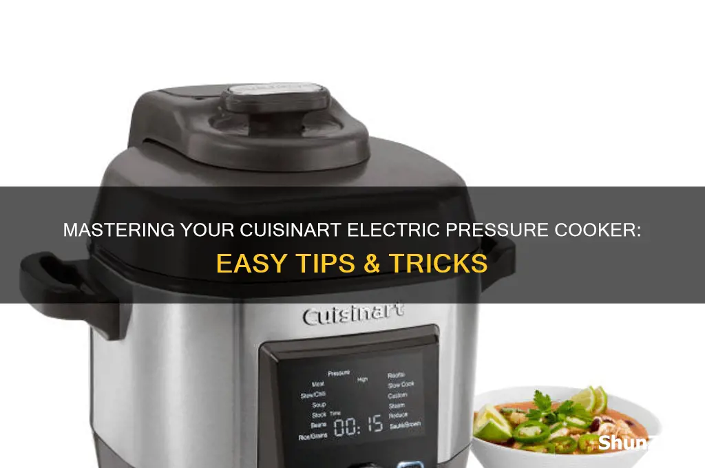 how to use a cuisinart electric pressure cooker