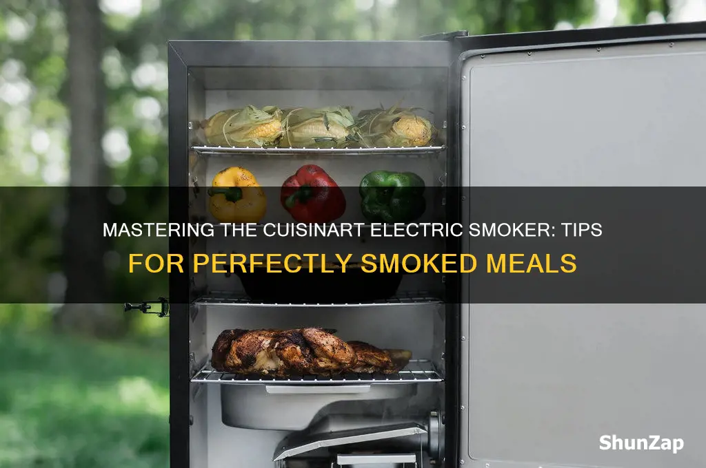 how to use a cuisinart electric smoker