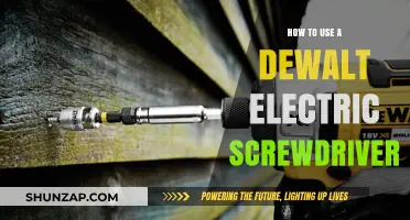 Mastering the Dewalt Electric Screwdriver: A Step-by-Step User Guide