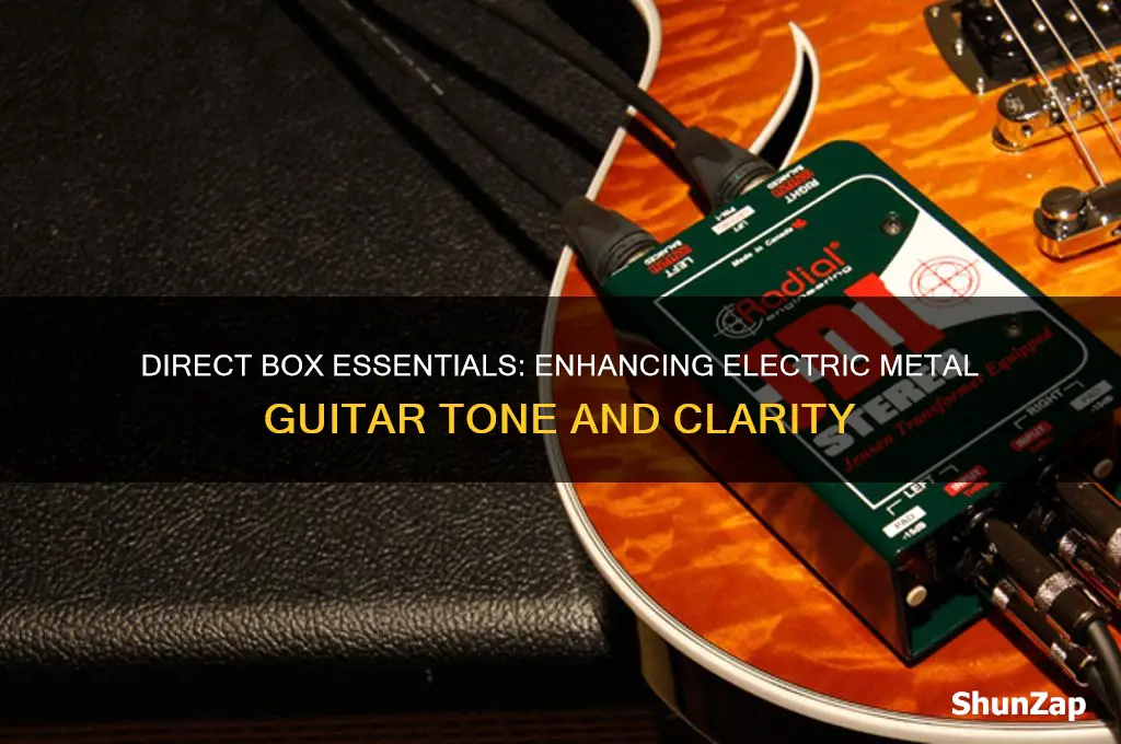 how to use a direct box for electric metal guitar