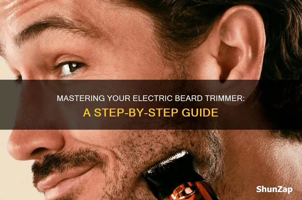 how to use a electric beard trimmer