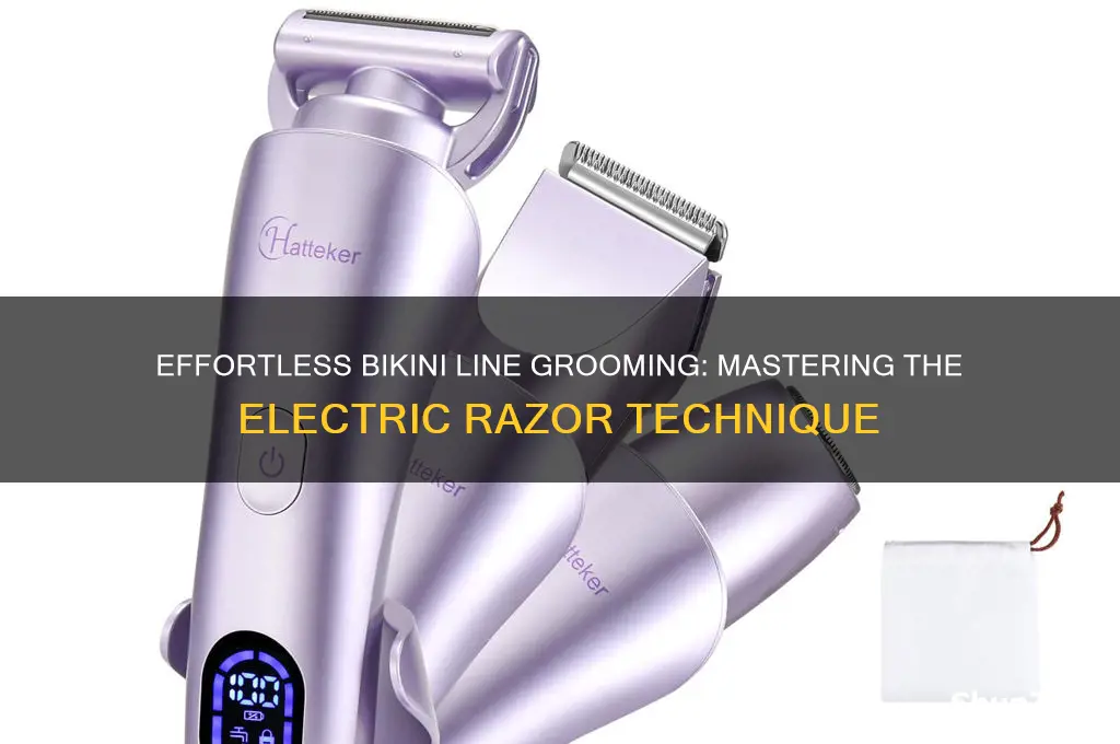 how to use a electric bikini razor