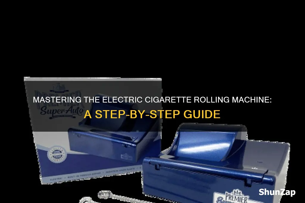 how to use a electric cigarette rolling machine