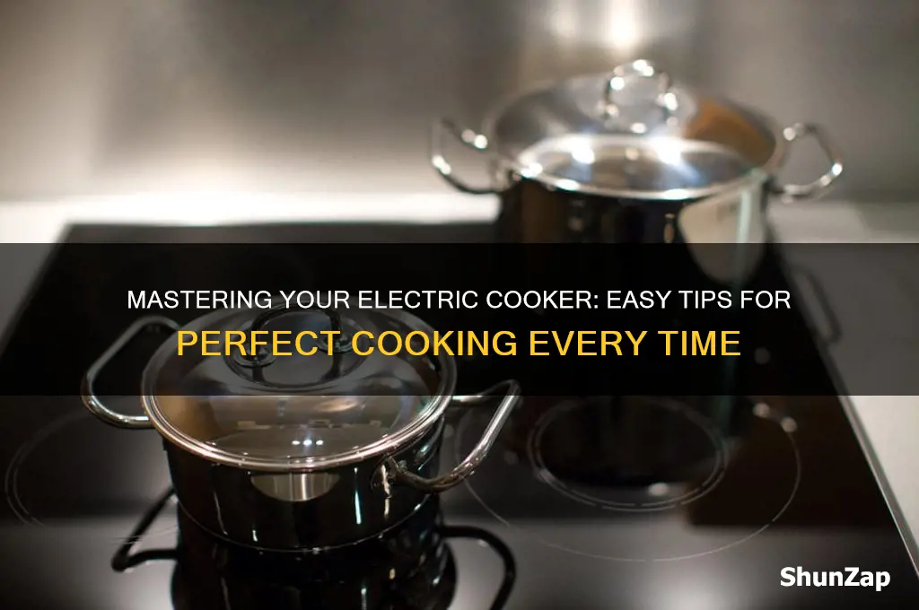 how to use a electric cooker
