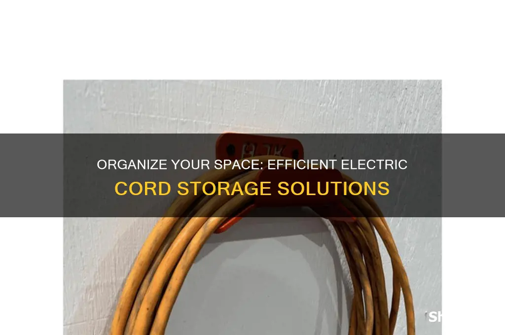 how to use a electric cord storage