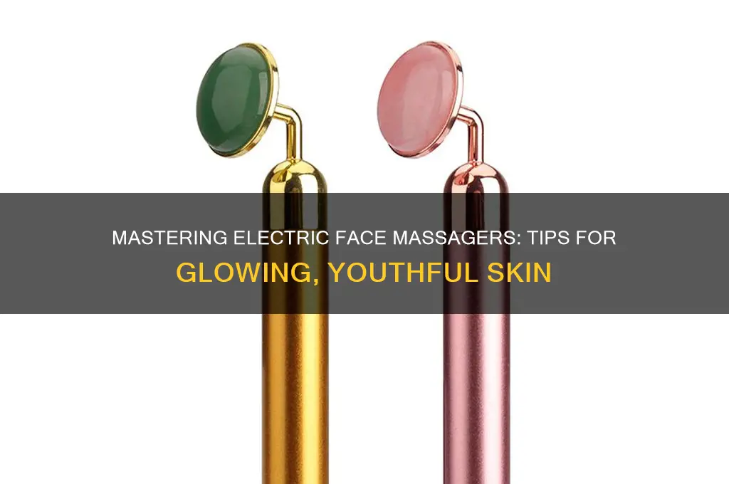 how to use a electric face massager