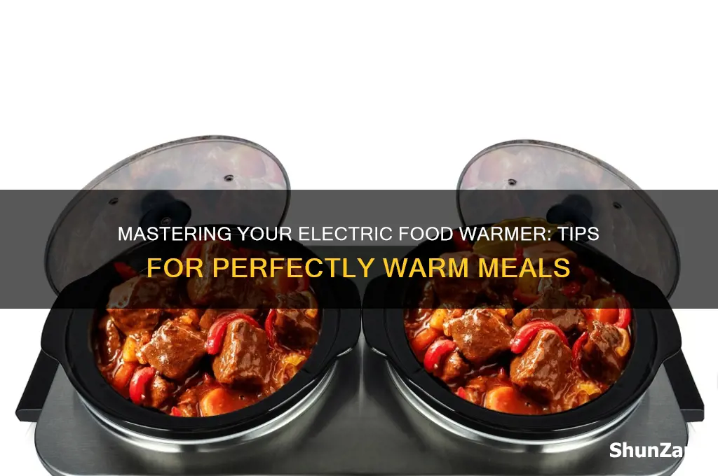how to use a electric food warmer