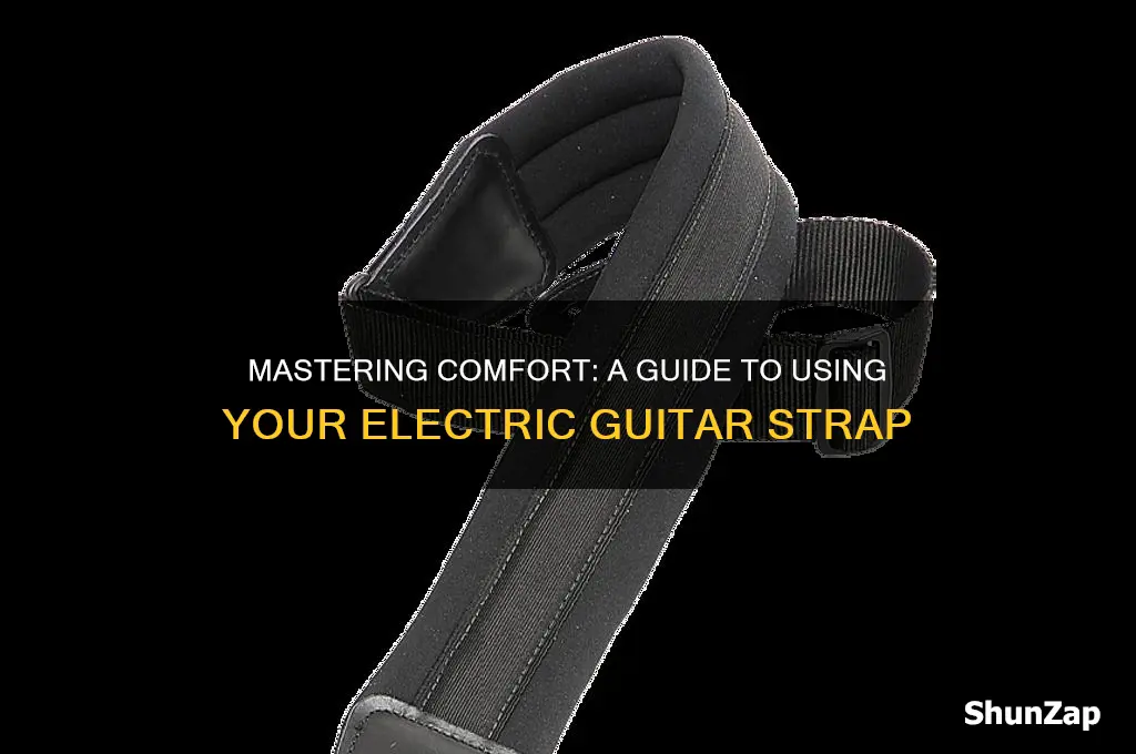 how to use a electric guitar strap