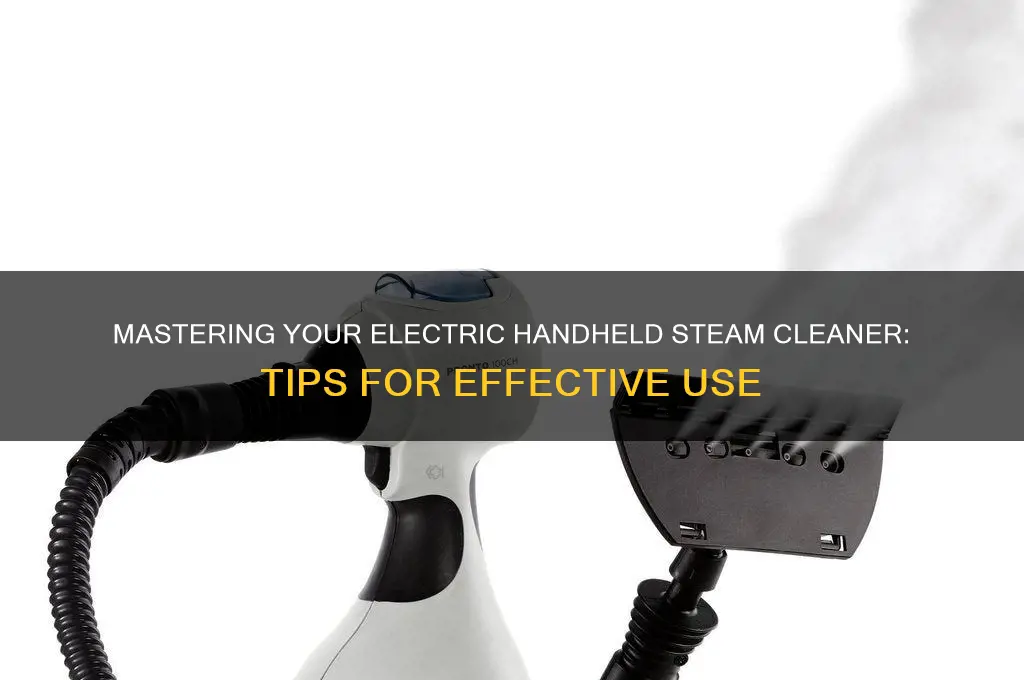 how to use a electric hand held steam cleaner