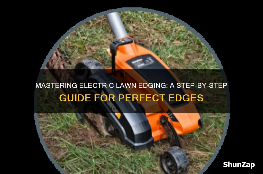 how to use a electric lawn edger