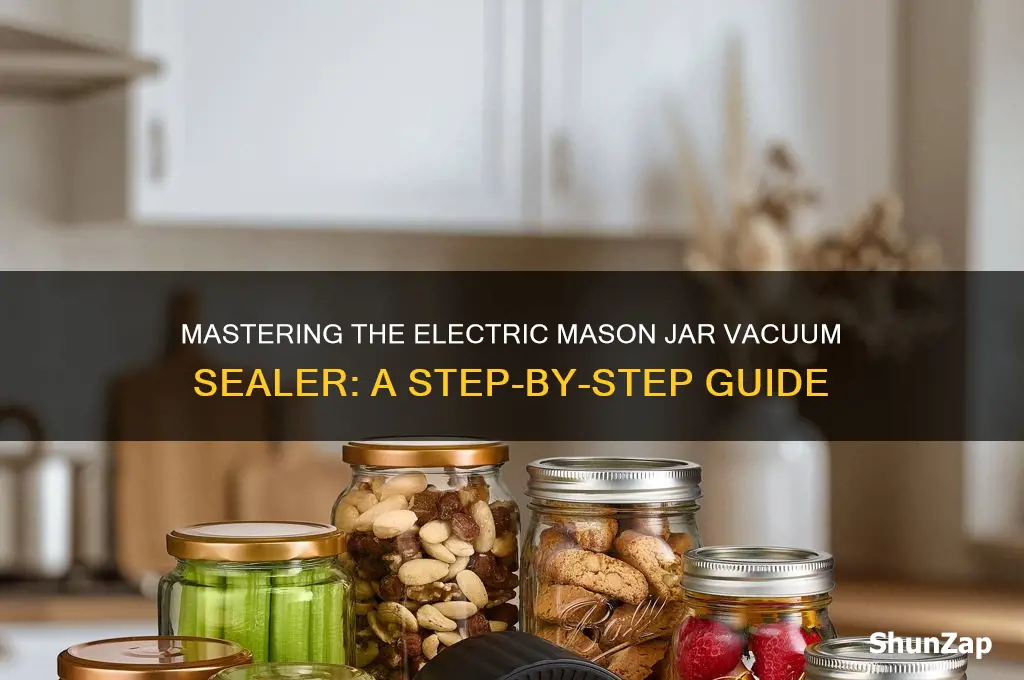 how to use a electric mason jar vacuum sealer
