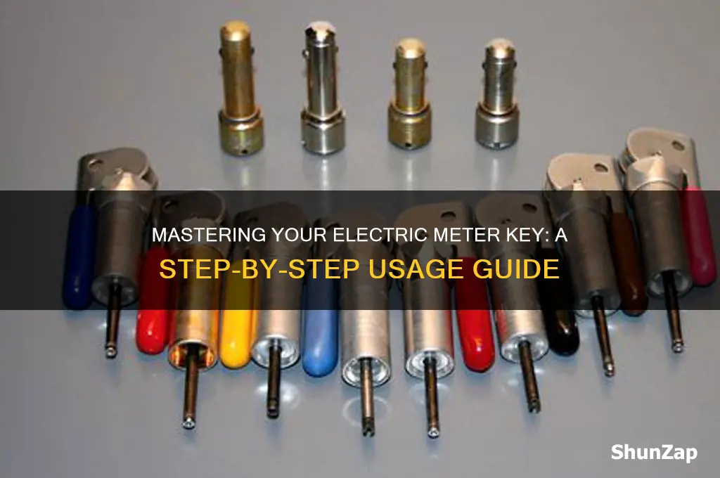 how to use a electric meter key