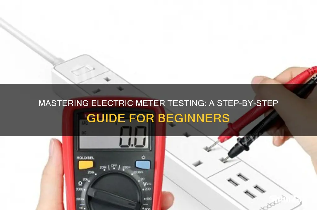 how to use a electric meter tester