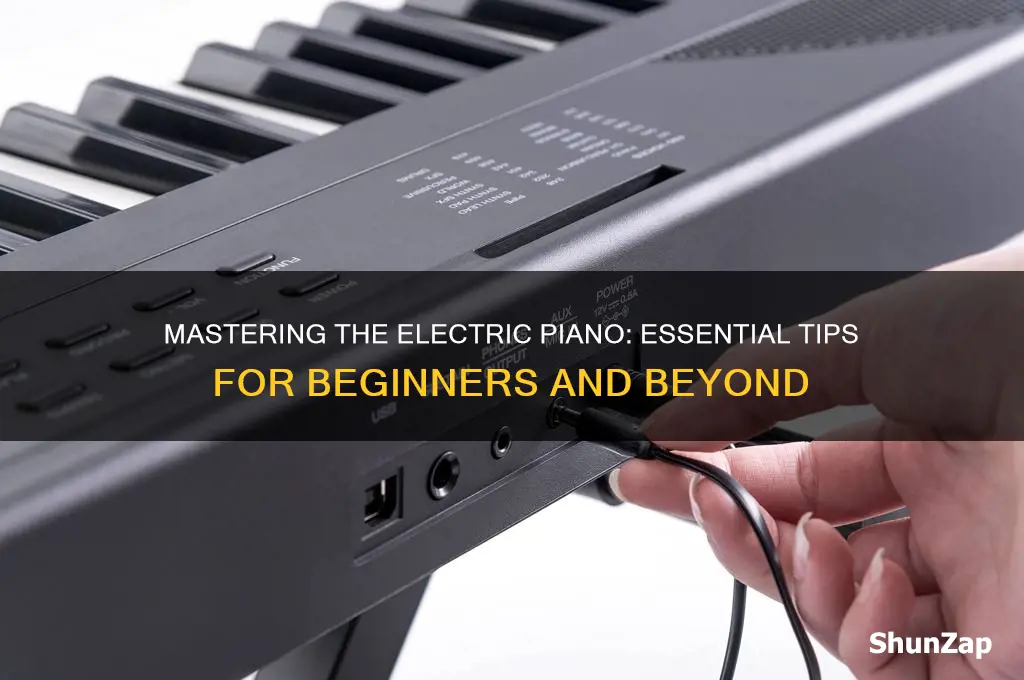 how to use a electric piano