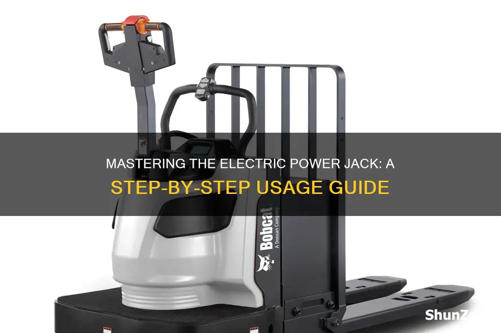 how to use a electric power jack