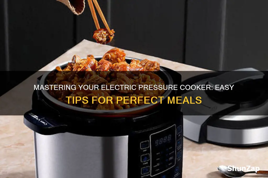 how to use a electric pressure cooker