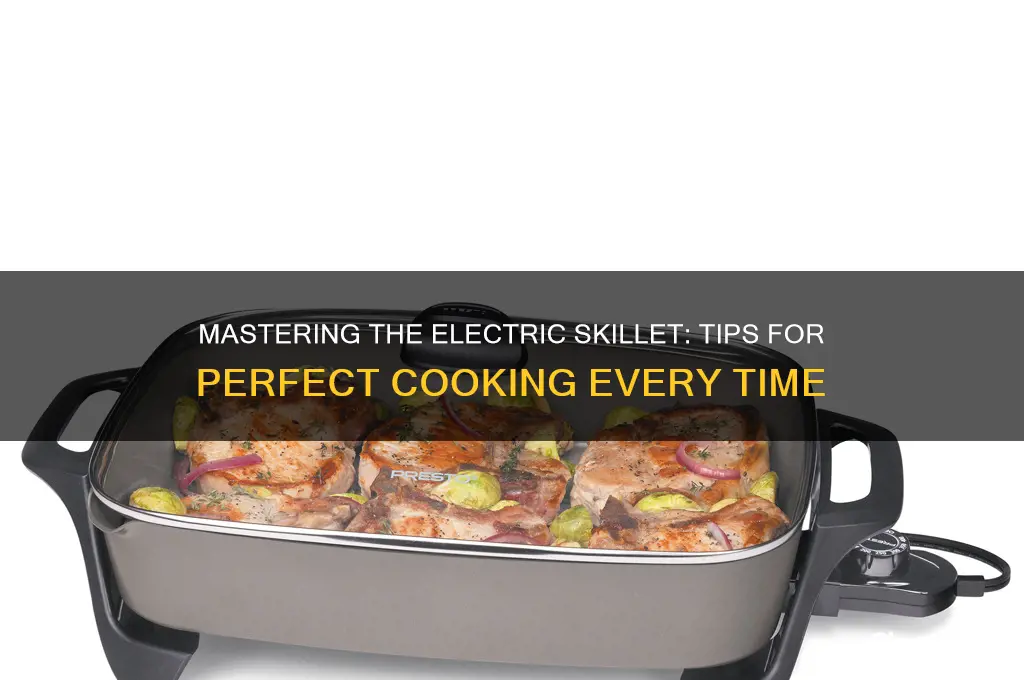 how to use a electric skillet