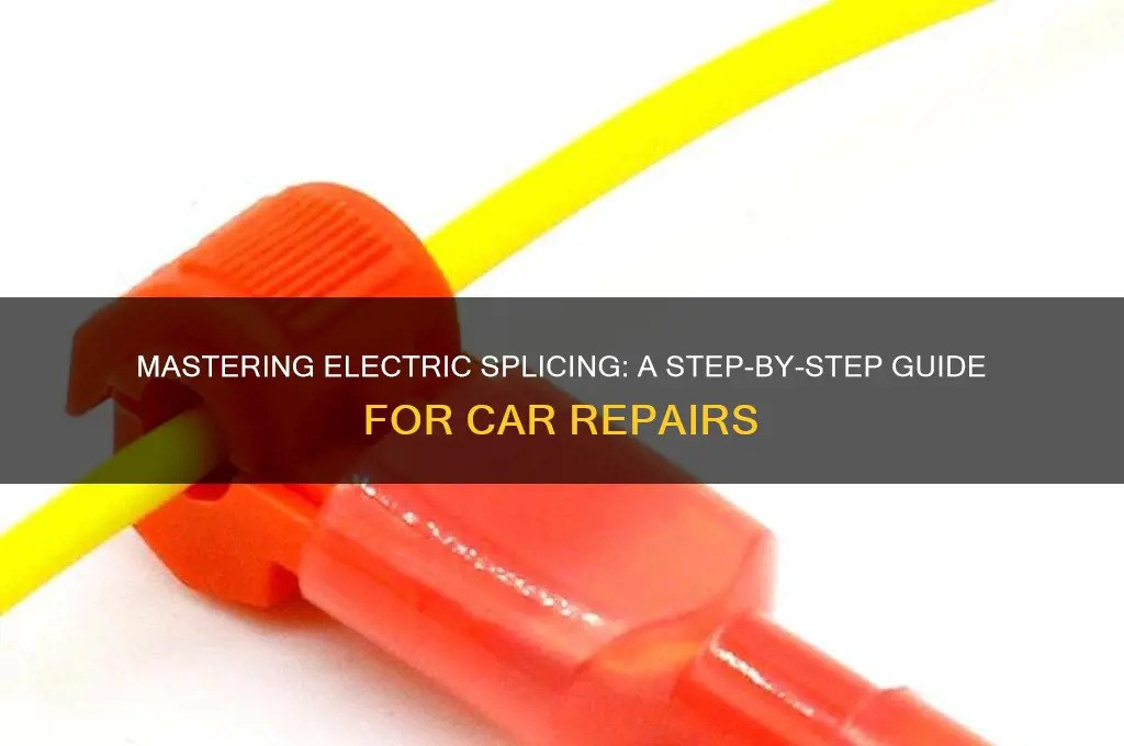 how to use a electric splicer for car