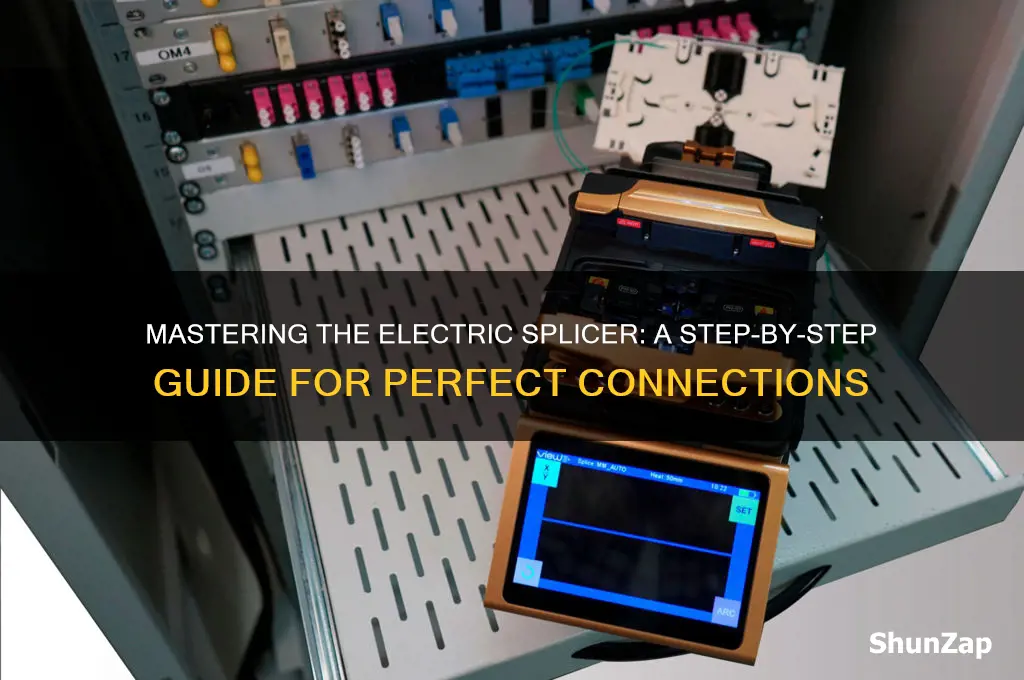 how to use a electric splicer