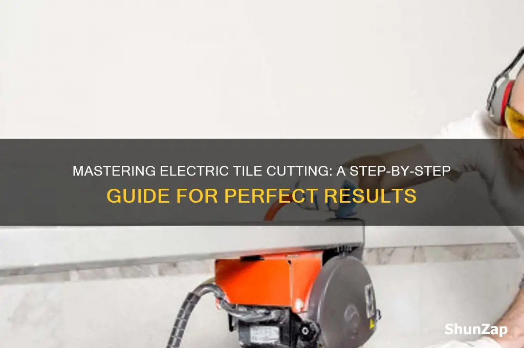 how to use a electric tile cutter