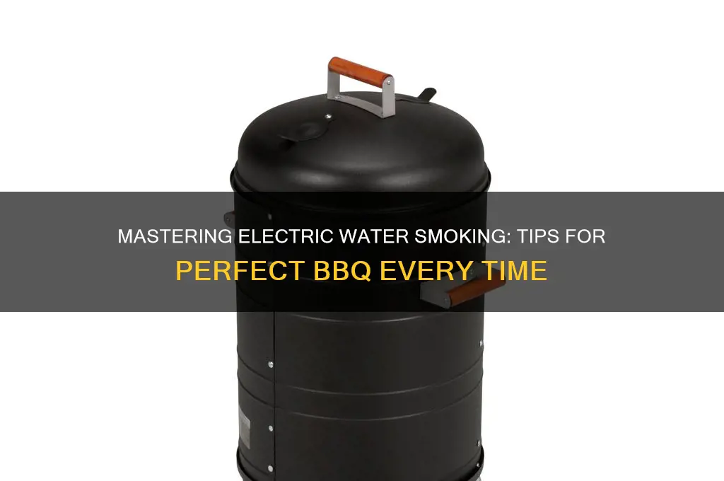 how to use a electric water smoker
