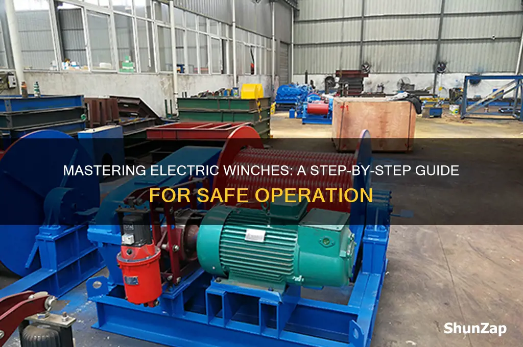 how to use a electric winch