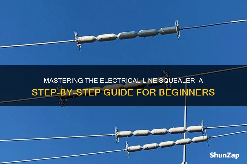how to use a electrical line squealer