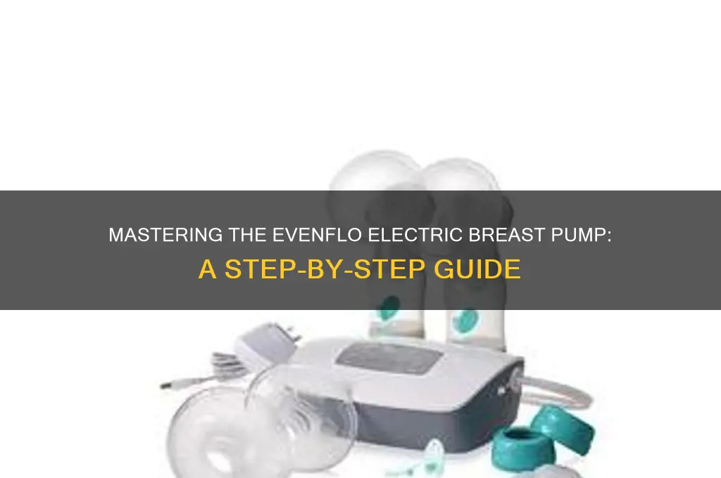 how to use a evenflo electric breast pump