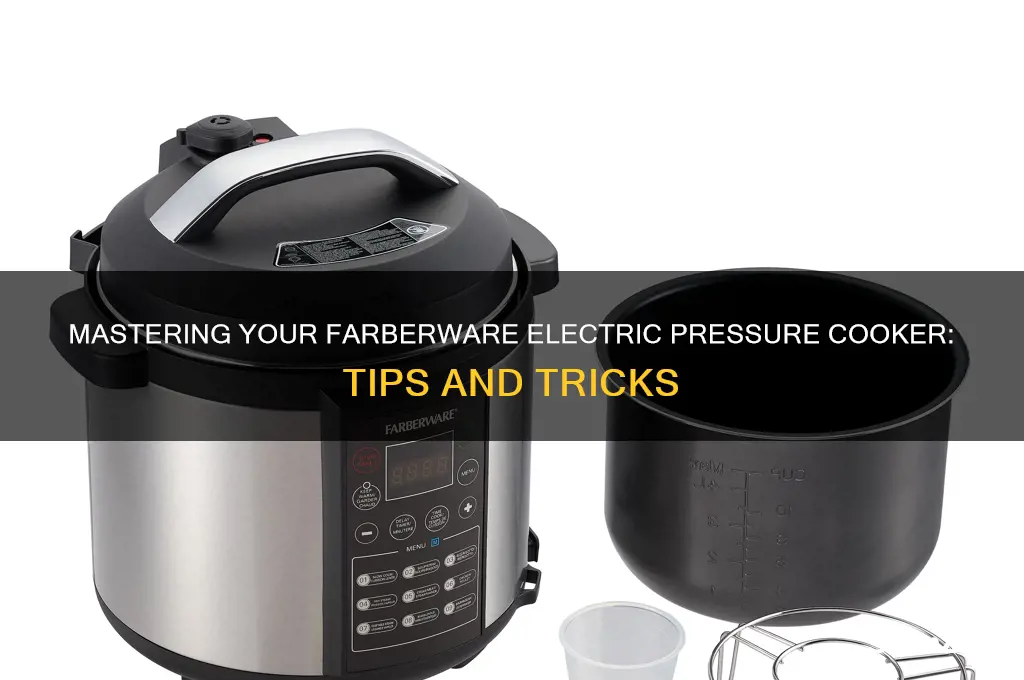 how to use a farberware electric pressure cooker