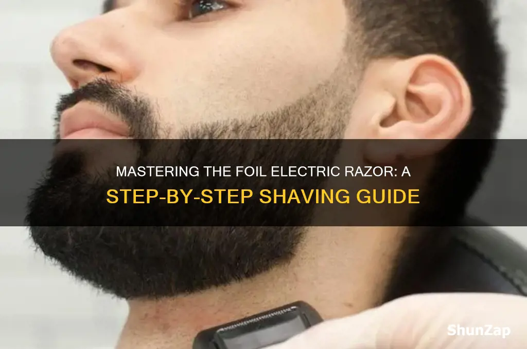 how to use a foil electric razor