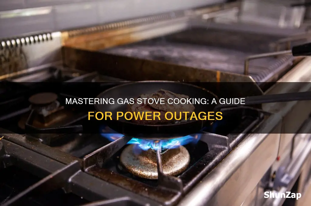 how to use a gas stove without electricity