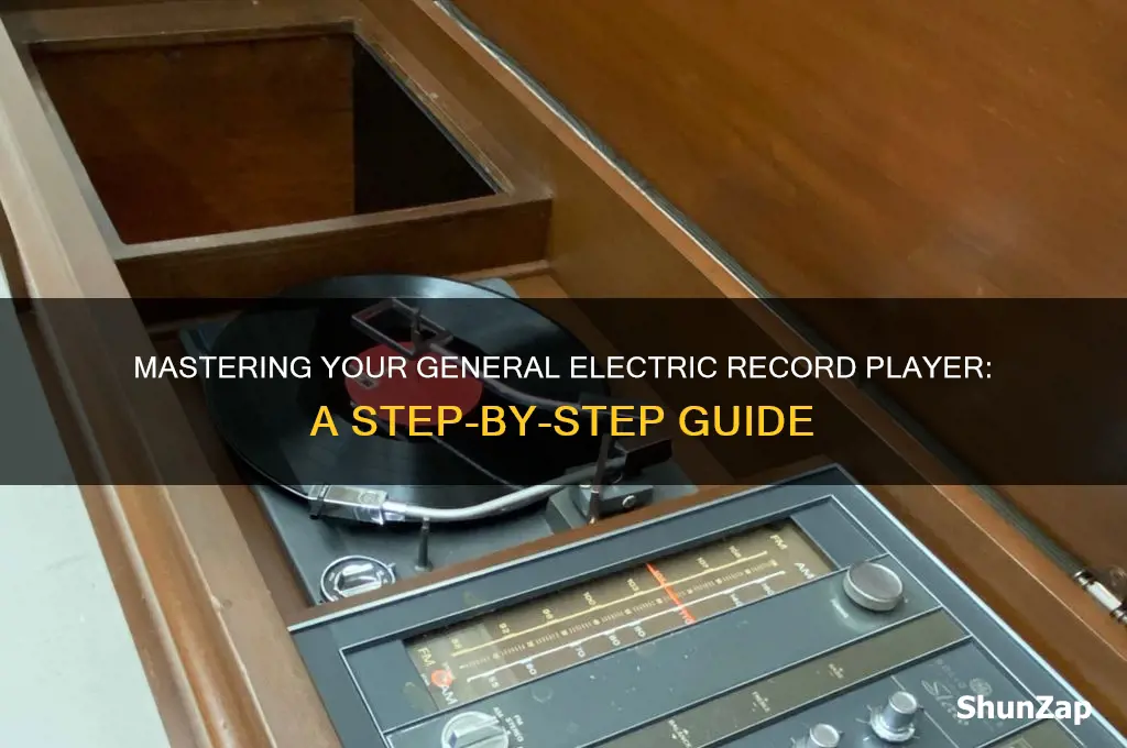how to use a general electric record player