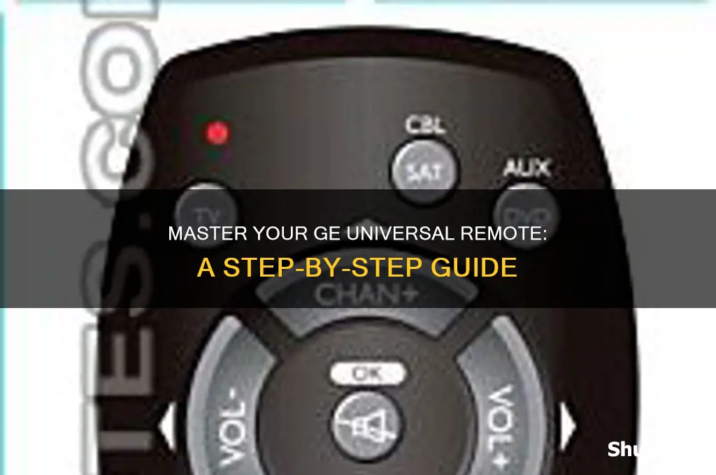 how to use a general electric universal remote
