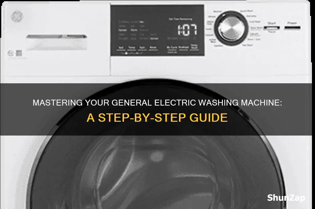 how to use a general electric washing machine