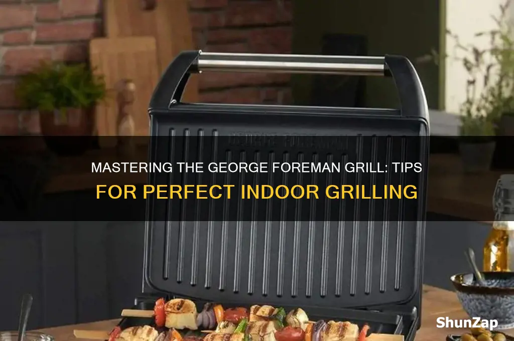 how to use a george foreman electric grill