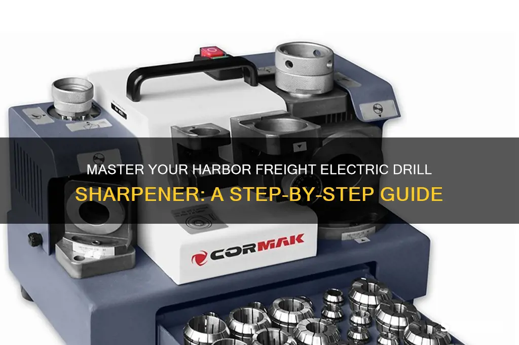 how to use a harbor freight electric drill sharpener