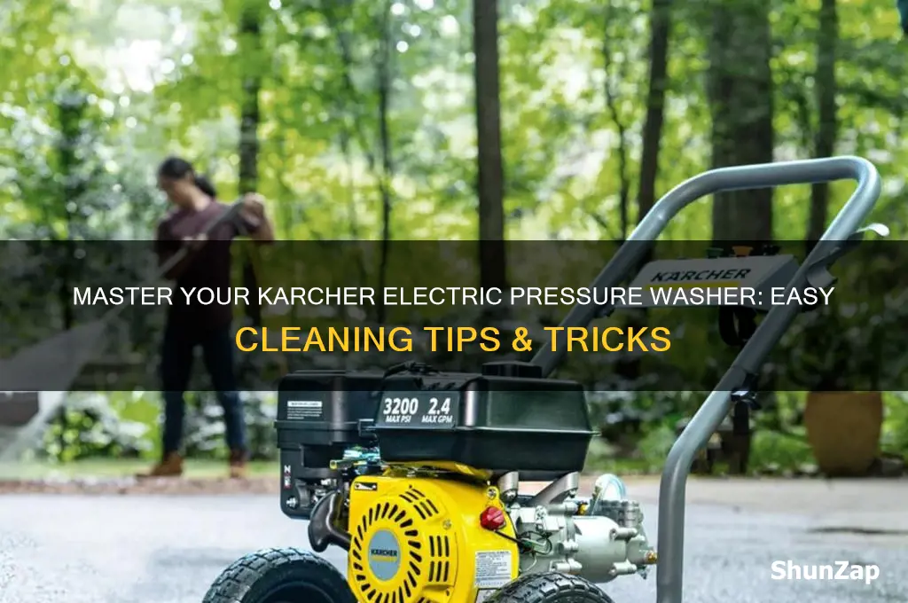 how to use a karcher electric pressure washer
