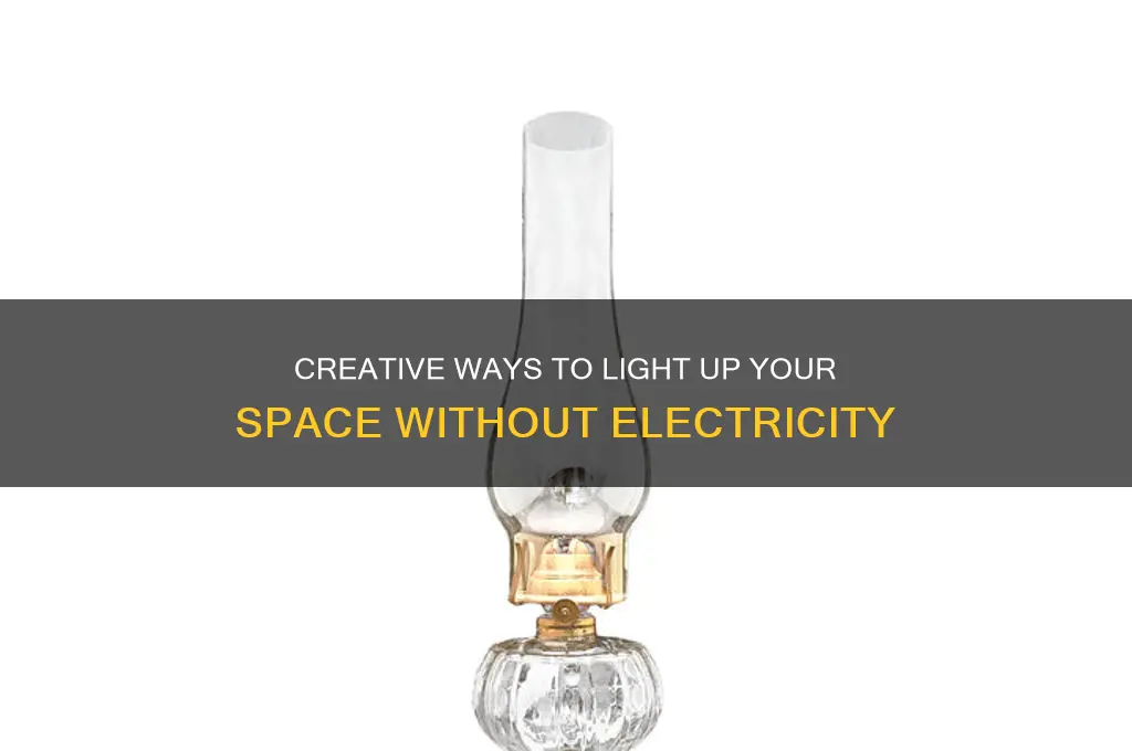 how to use a lamp without electricity