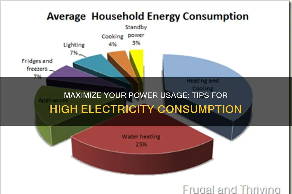 how to use a lot of electricity